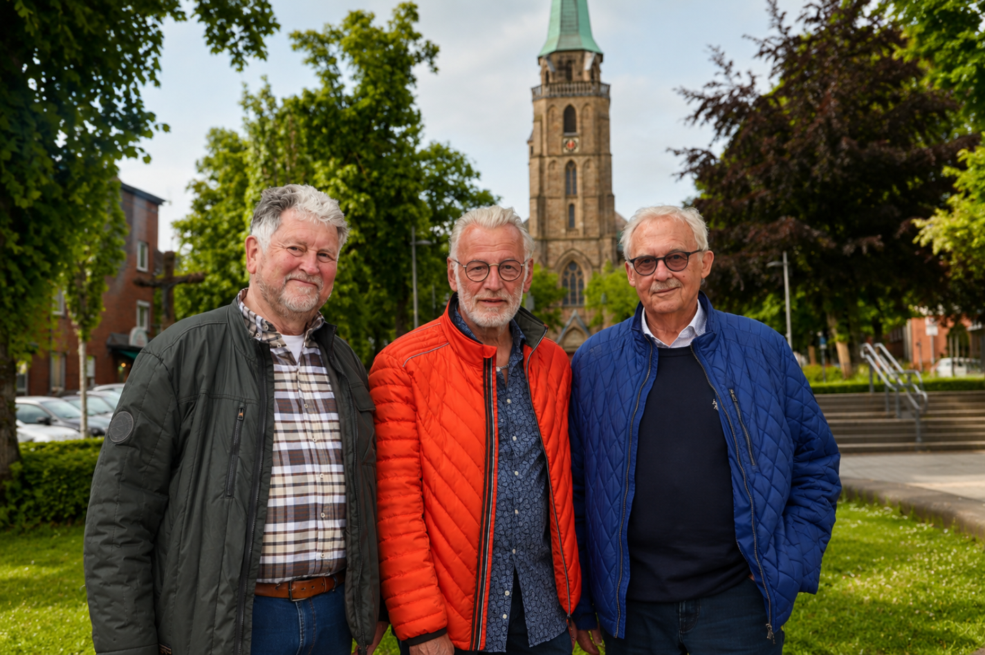 Besucher beim Weihnachtsdorf